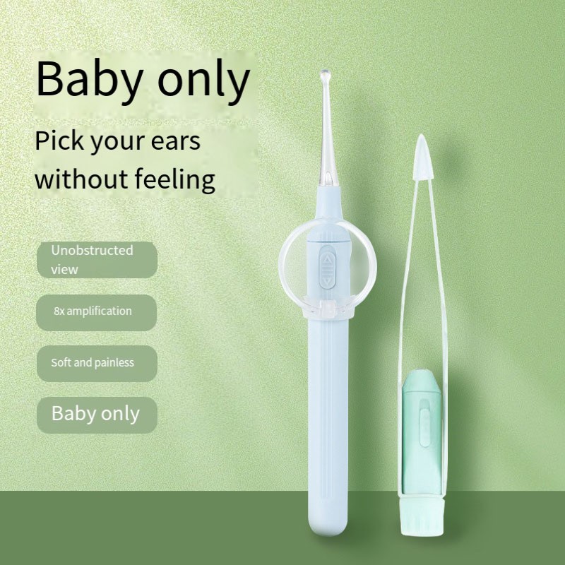 Ear Cleaner Kit Manufacturer - 2 Pcs Lighted Magnifier Wax Removal Spoon Tweezers