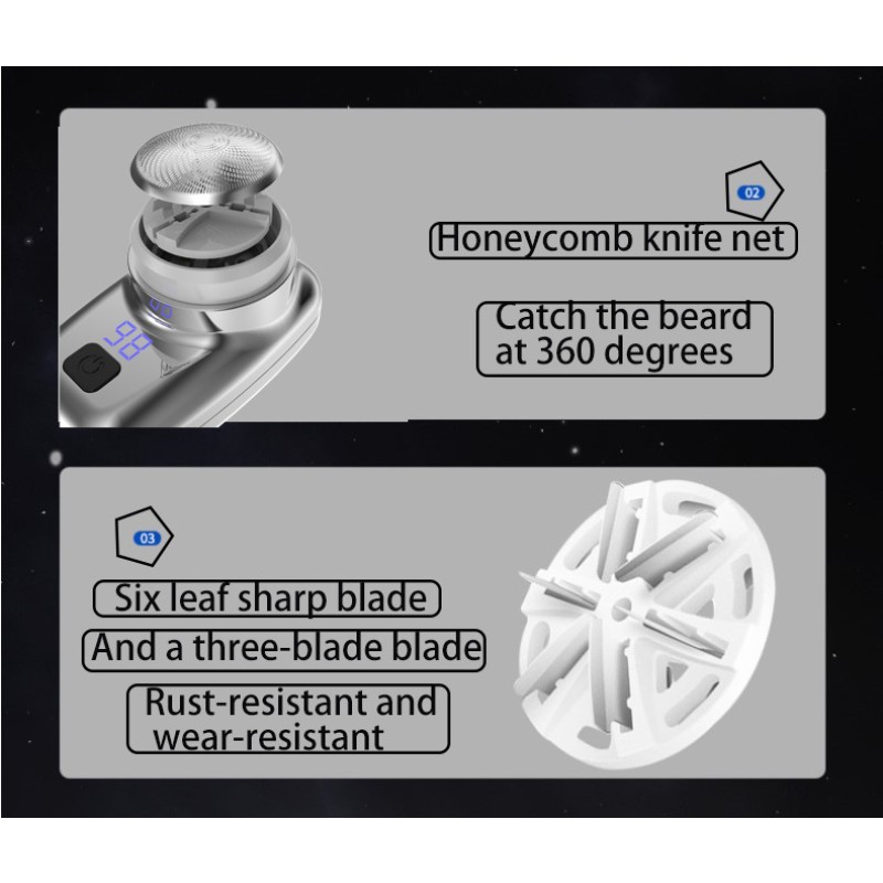 4-in-1 Electric Razor - Waterproof Washable Factory