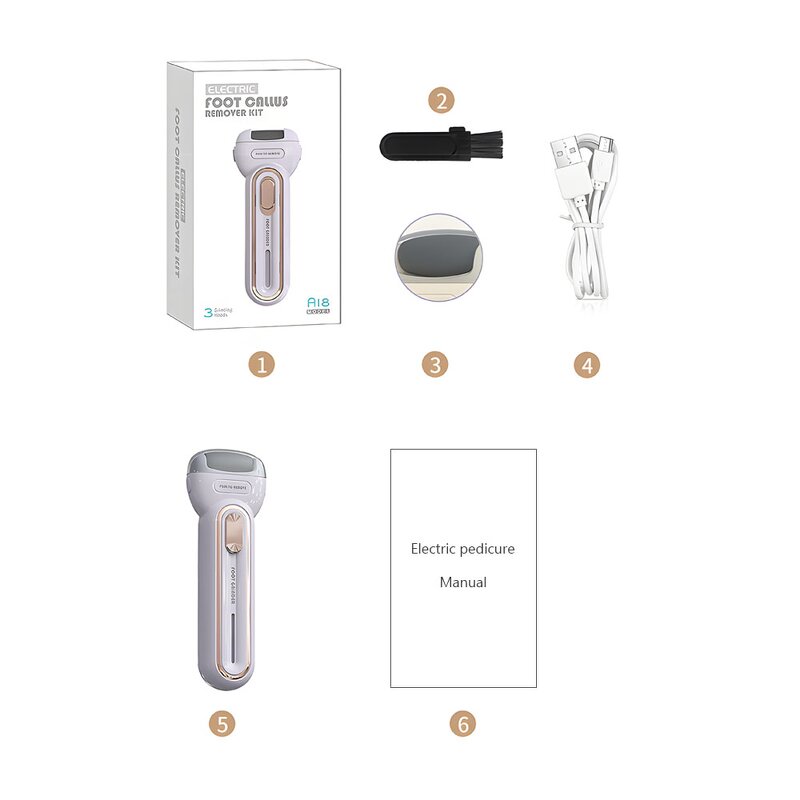 USB Foot Grinder - Rechargeable Dead Skin Remover