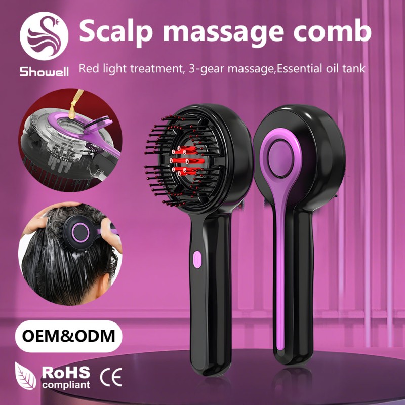 Hair Growth Massage Brush - Oil Dispenser OEM Manufacturer