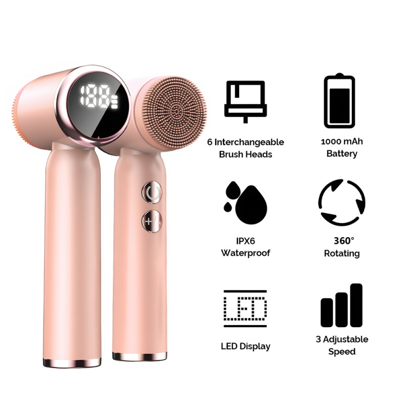 Facial Cleansing Brush - 2-in-1 Sonic Massager Factory