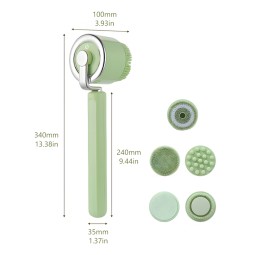 Waterproof Body Brush - 5 Heads Set Factory