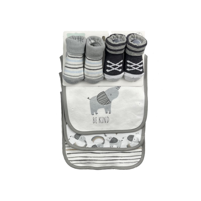 Baby Bib Set - 7pcs Bandana Sock Combo