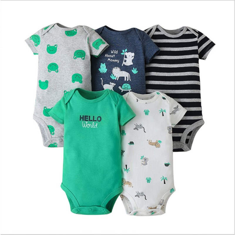 Baby One-piece Set - 100% Cotton 3pc