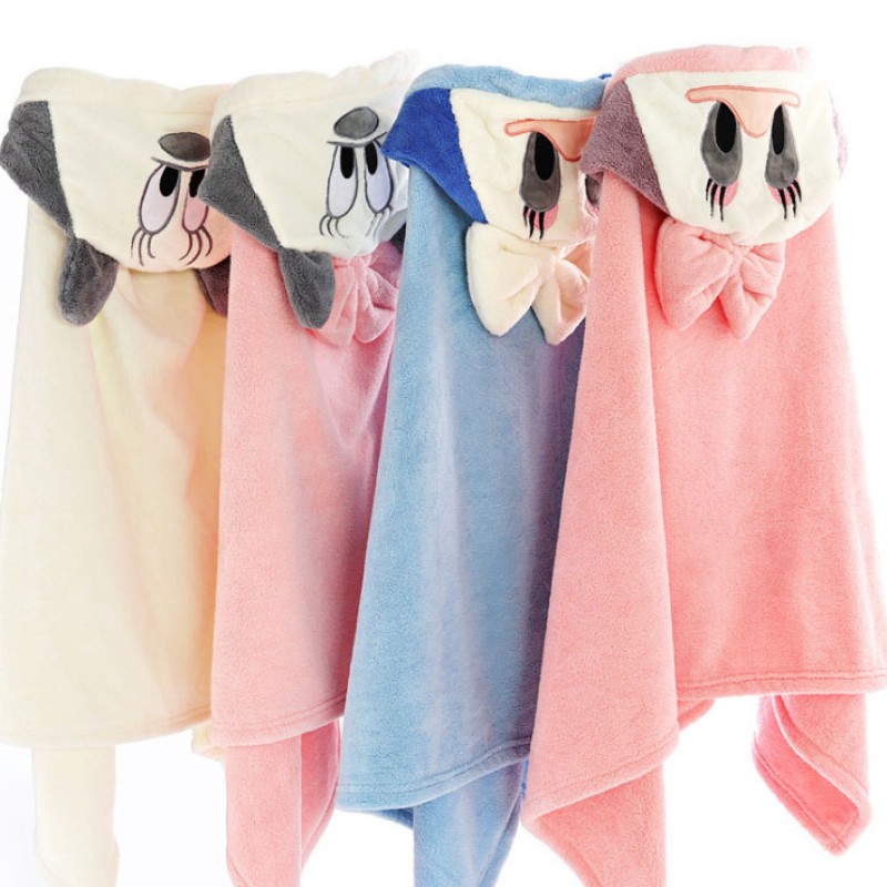 Baby Hooded Towel - Cartoon Beach Towel