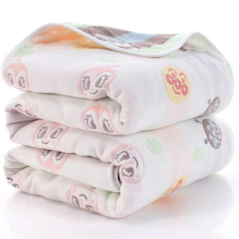 Jacquard Swaddle Blanket - 6 Layer Wrap