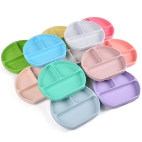 Divided Baby Plate - Non-Skid Silicone OEM