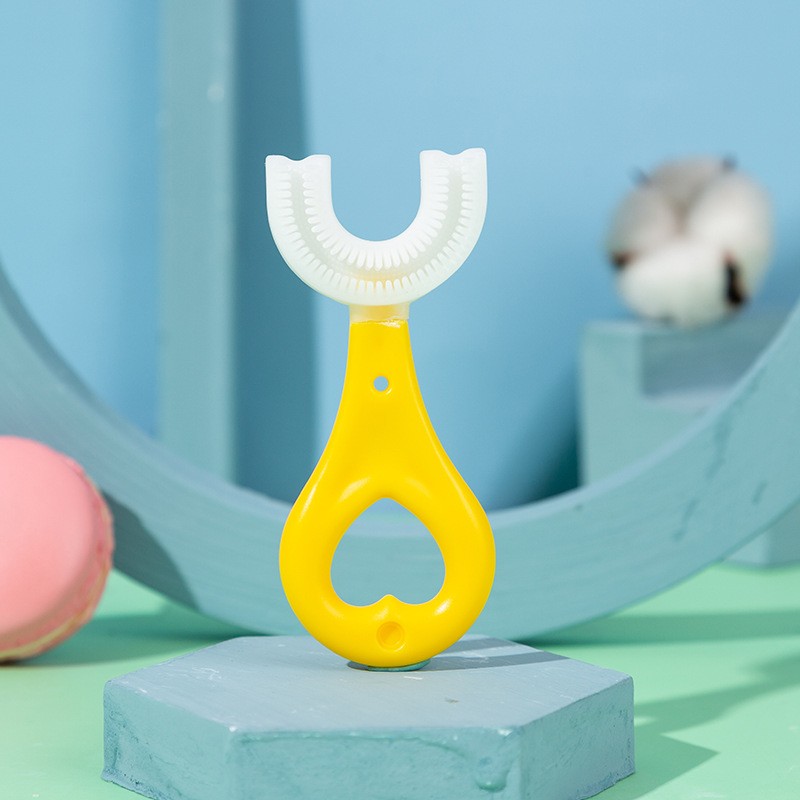 U-Shaped Toothbrush - Soft Silicone Bristles
