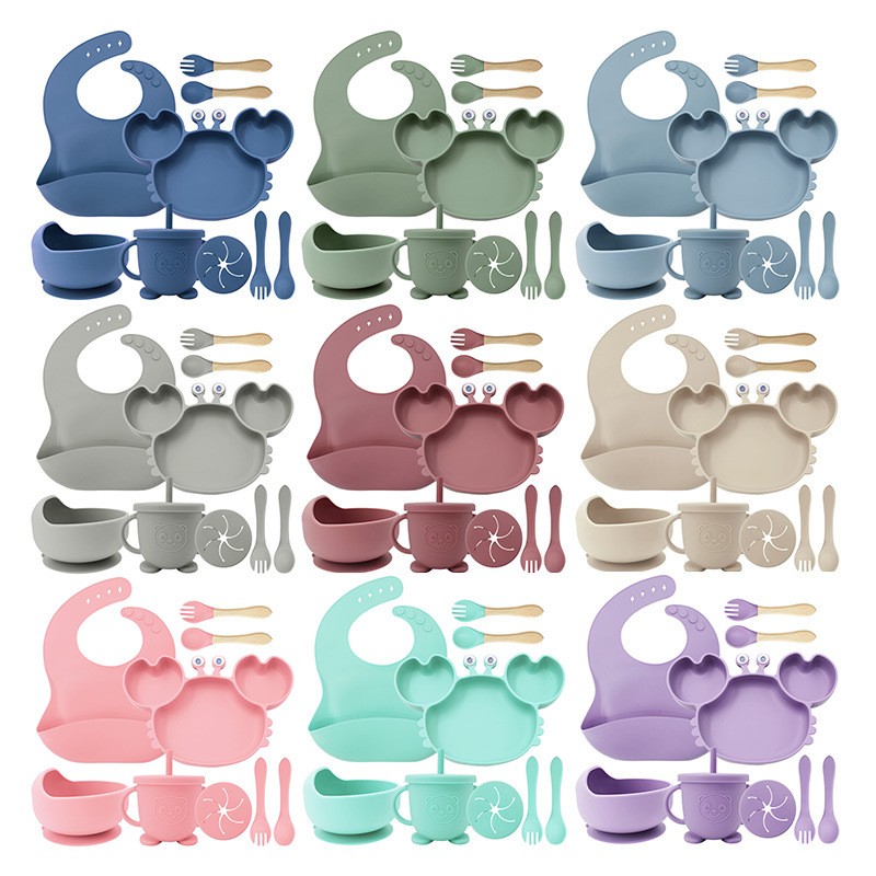 Silicone Plate Set - 9pc Integrated Design