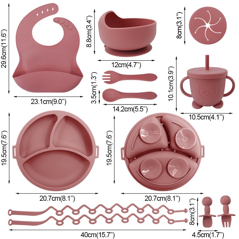 Silicone Tableware Set - Anti-Lost Bowl Factory