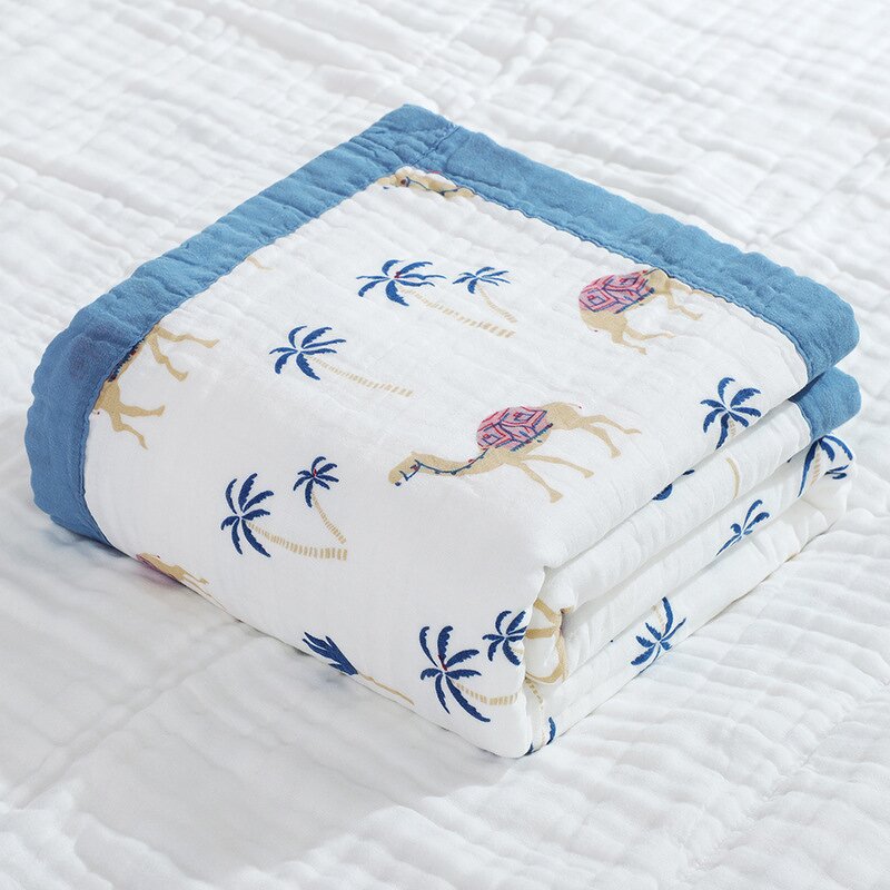 Cotton Swaddle Blanket - 6-Layer Gauze