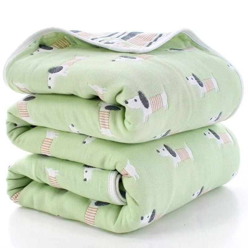 Jacquard Swaddle Blanket - 6 Layer Wrap