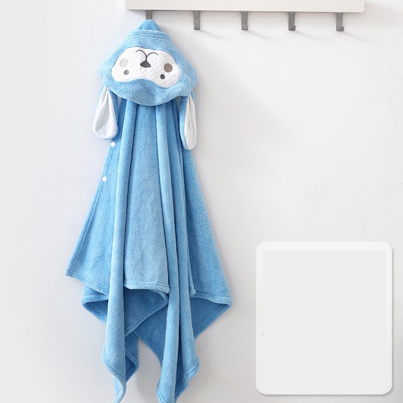 Infant Bathrobe - Coral Velvet Blanket