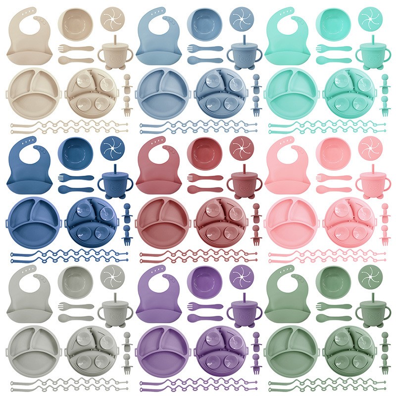 Silicone Tableware Set - Anti-Lost Bowl Factory