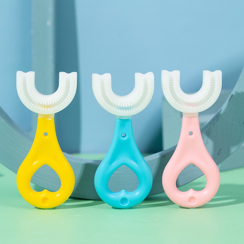 U-Shaped Toothbrush - Soft Silicone Bristles