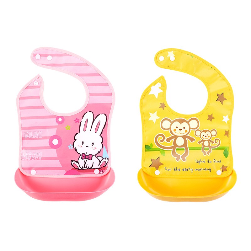 Waterproof Baby Bib - OEM 3D Meal Pocket Manufacturer