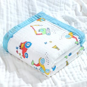 Cotton Swaddle Blanket - 6-Layer Gauze
