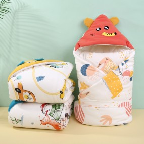 Baby Knitted Bag - Hooded Swaddle Blanket