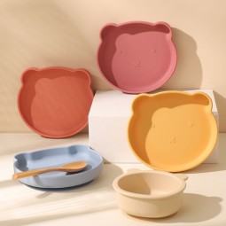 Silicone Dinner Plate - Compartmentalized Design