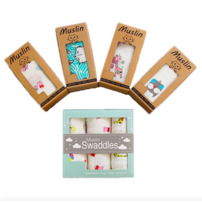 Muslin Swaddle Blanket - 100% Cotton Quilt