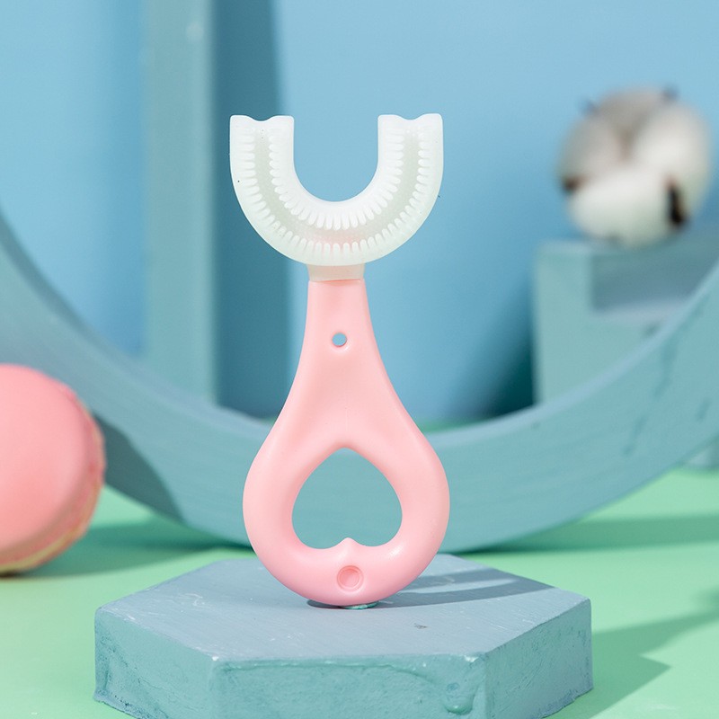 U-Shaped Toothbrush - Soft Silicone Bristles