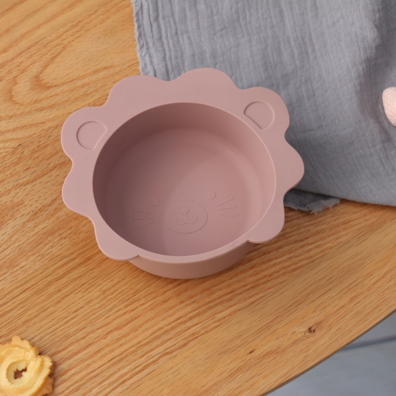Lion Feeding Bowl - Silicone Weaning Set