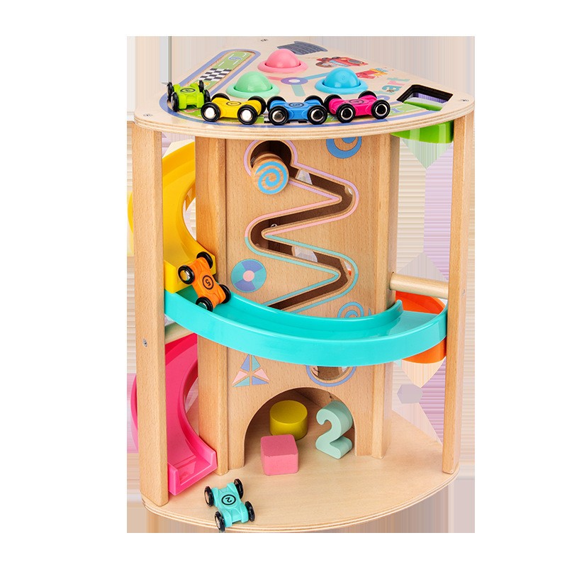 Car Track Toy - Rotating Slide Game