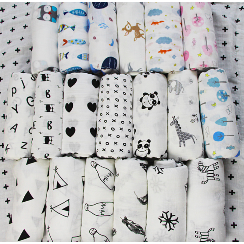 Muslin Swaddle Blanket - 100% Cotton Quilt