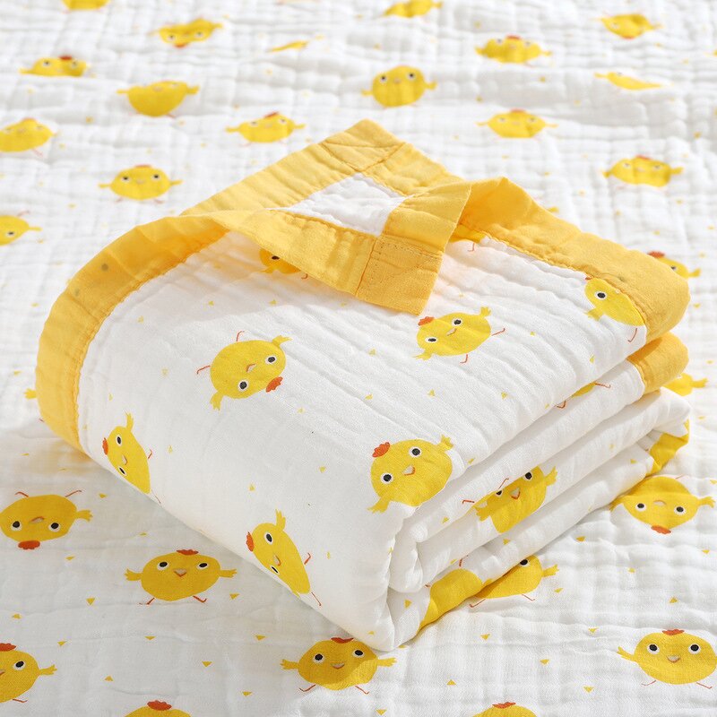 Cotton Swaddle Blanket - 6-Layer Gauze
