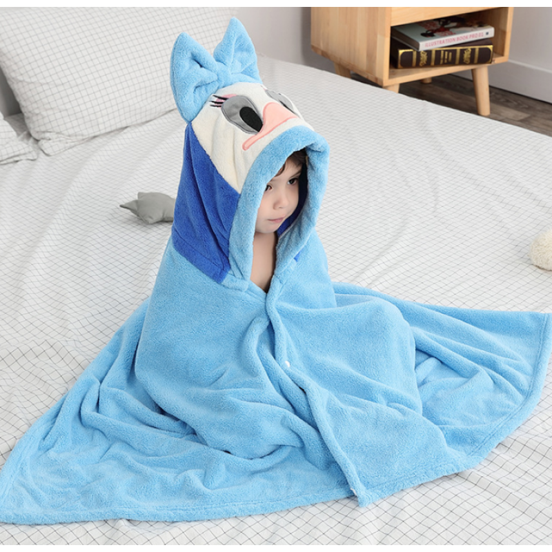 Baby Hooded Towel - Cartoon Beach Towel