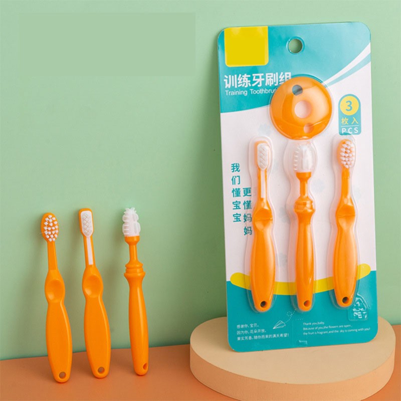 Children Toothbrush Set - Cartoon Soft Bristle