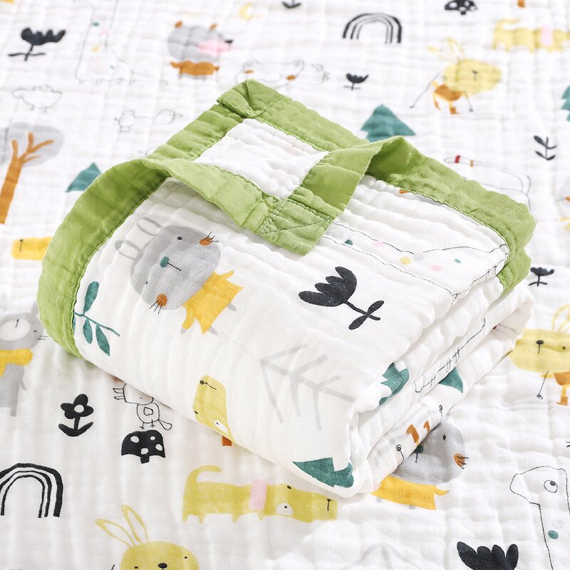 Cotton Swaddle Blanket - 6-Layer Gauze