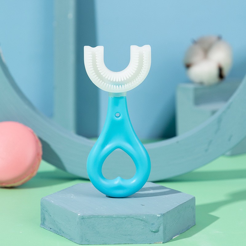 U-Shaped Toothbrush - Soft Silicone Bristles