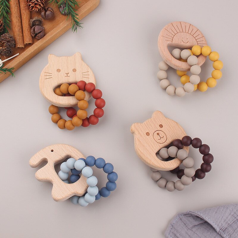 Wood Teether - Whale Shape Design