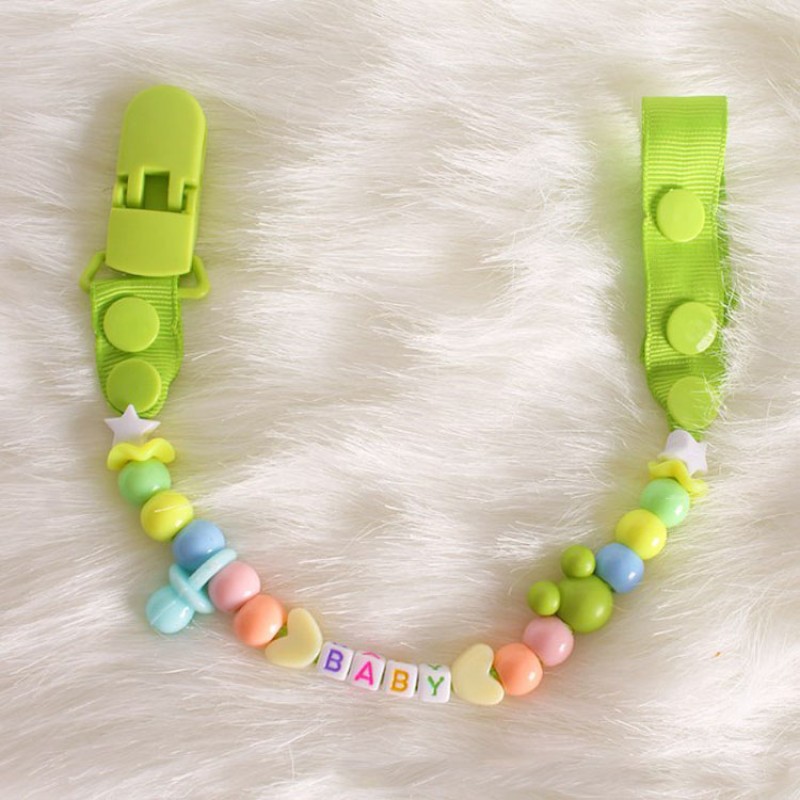 Pacifier Chain - Beaded Clip Design