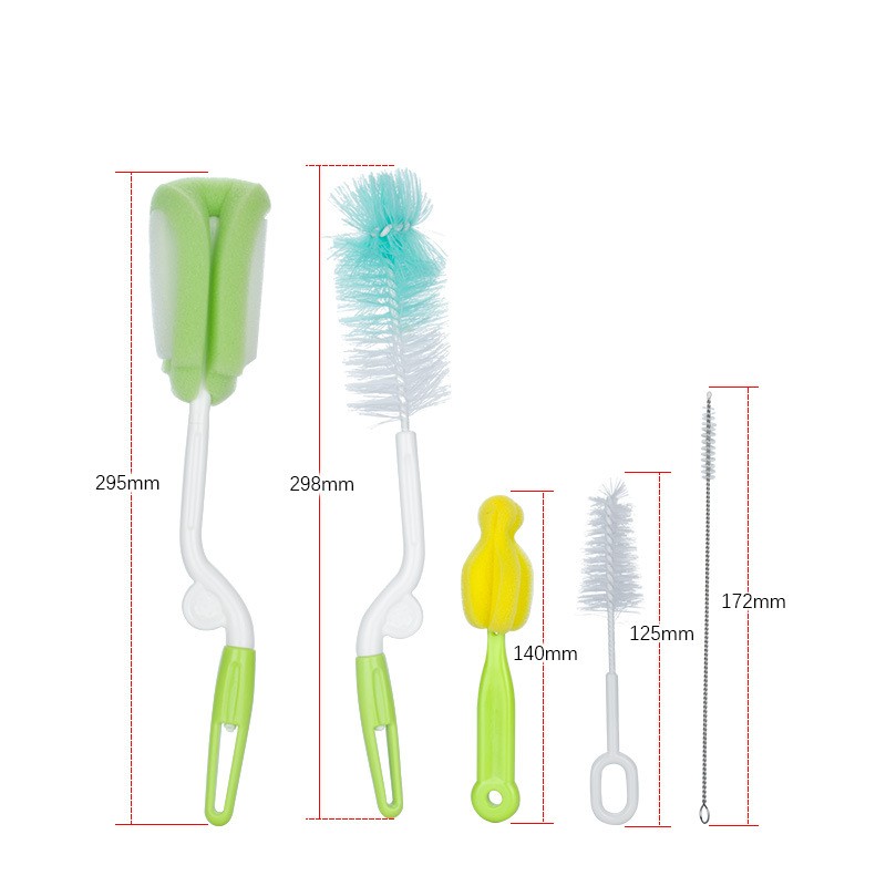 Bottle Cleaning Brush - 5pc 360 Degree
