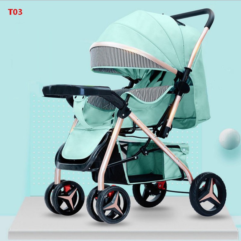 Portable Stroller - 4 Wheel Lightweight