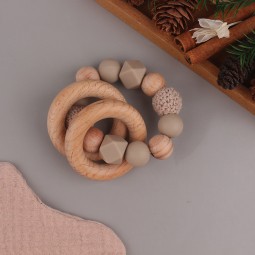 Baby Teething Bracelet - Beech Bead