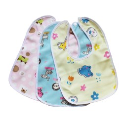 Cotton Baby Bibs - Lace Edge Gauze