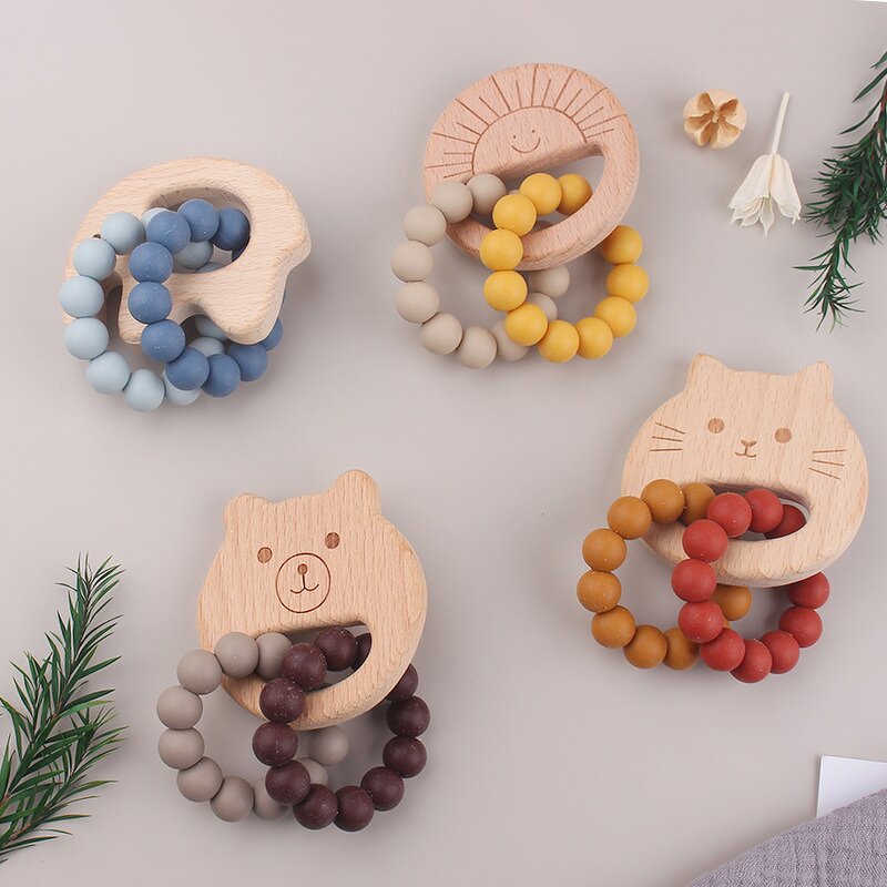 Wood Teether - Whale Shape Design