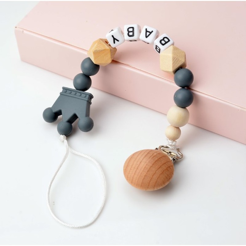 Silicone Pacifier Chain - Panda Design