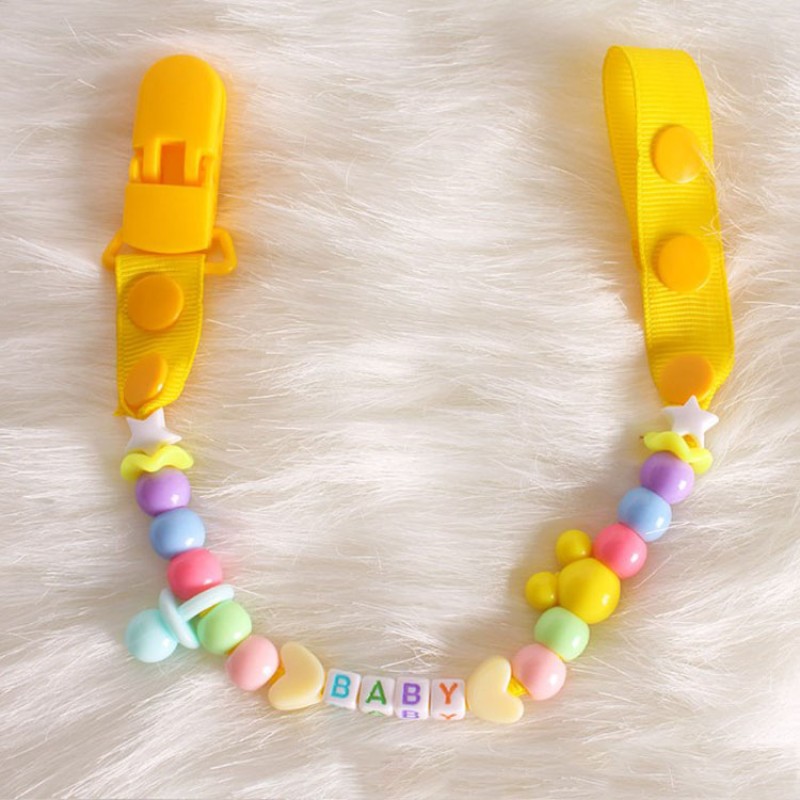 Pacifier Chain - Beaded Clip Design