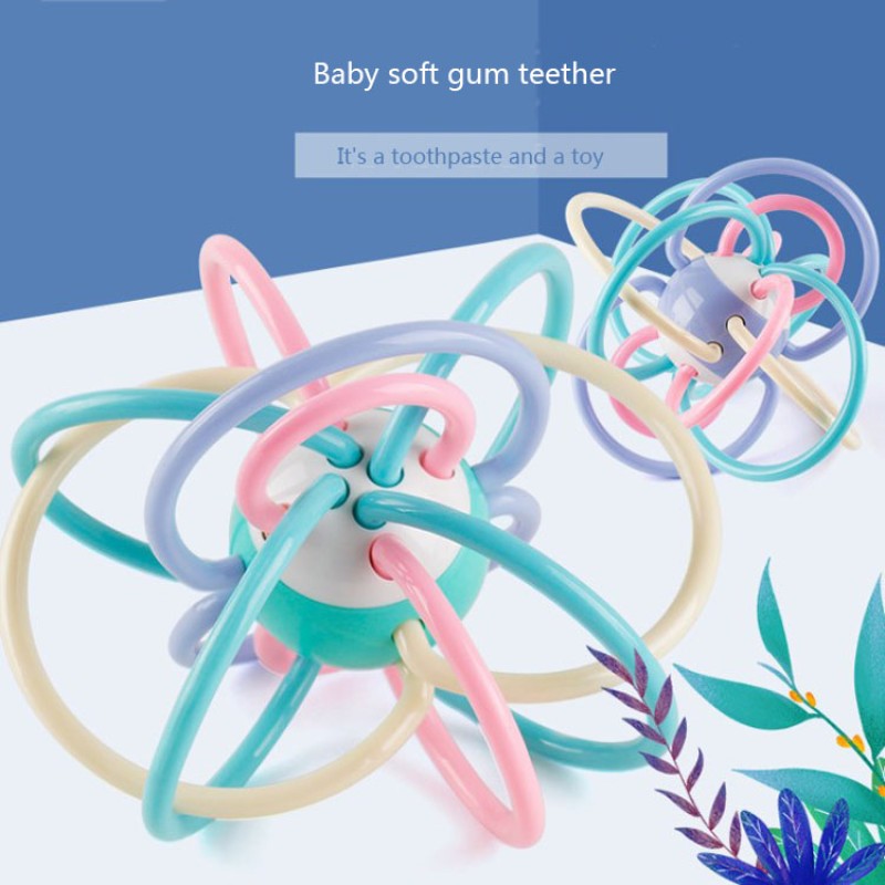 Baby Teether Ball - Soft Silicone Grip