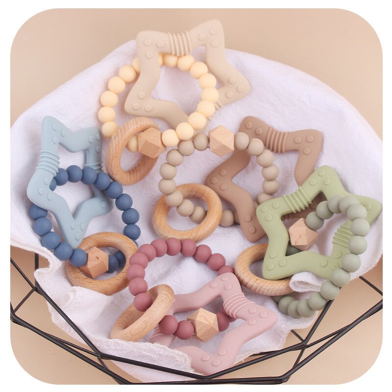 Baby Teething Toy - Cartoon Stars