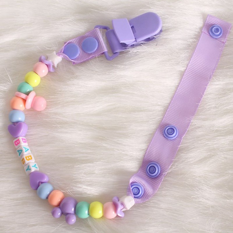 Pacifier Chain - Beaded Clip Design