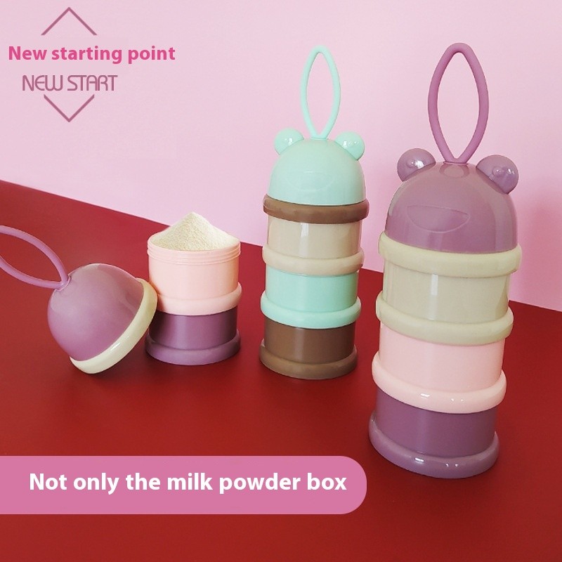 Baby Food Container - Rotating 3-Grid