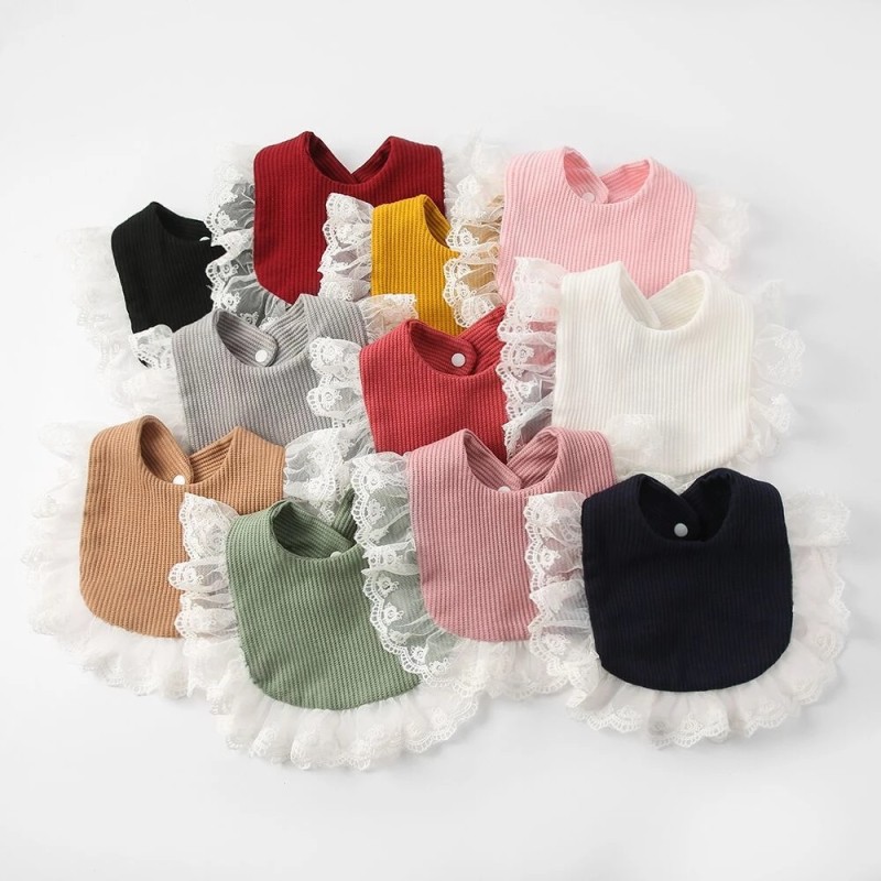 Newborn Bib Set - 2pcs Headband Combo