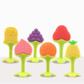 Baby Teether Toy - Fruit Shape Design