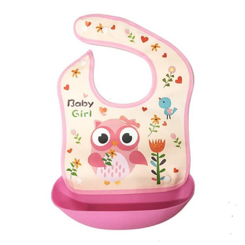 Baby Gauze Bib - Lace Edge Design