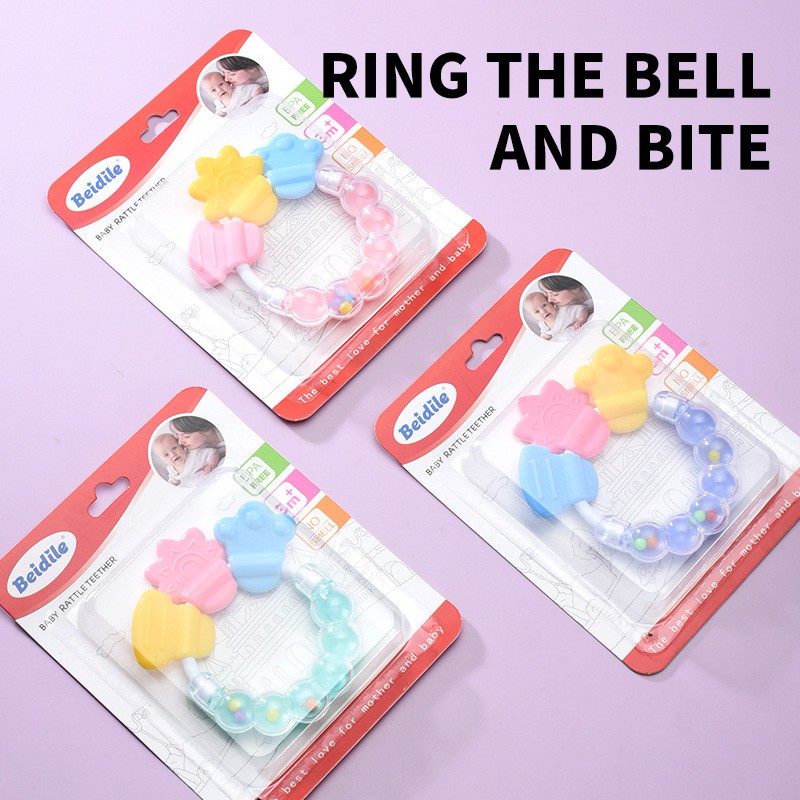 Baby Gum Rattle - Silicone Teether